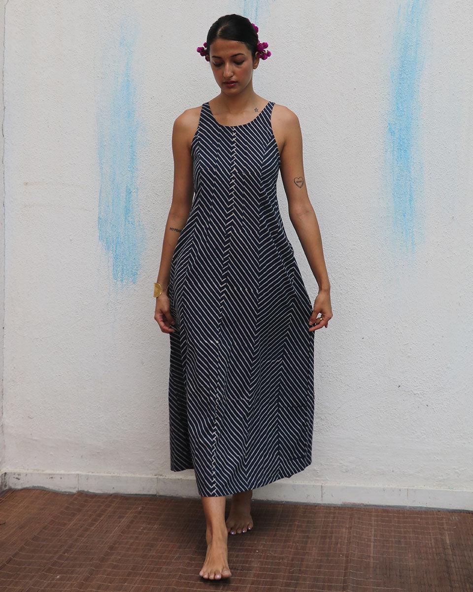 Aab-e-gul Blockprinted Cotton Dress - Flower Girl - Image 4