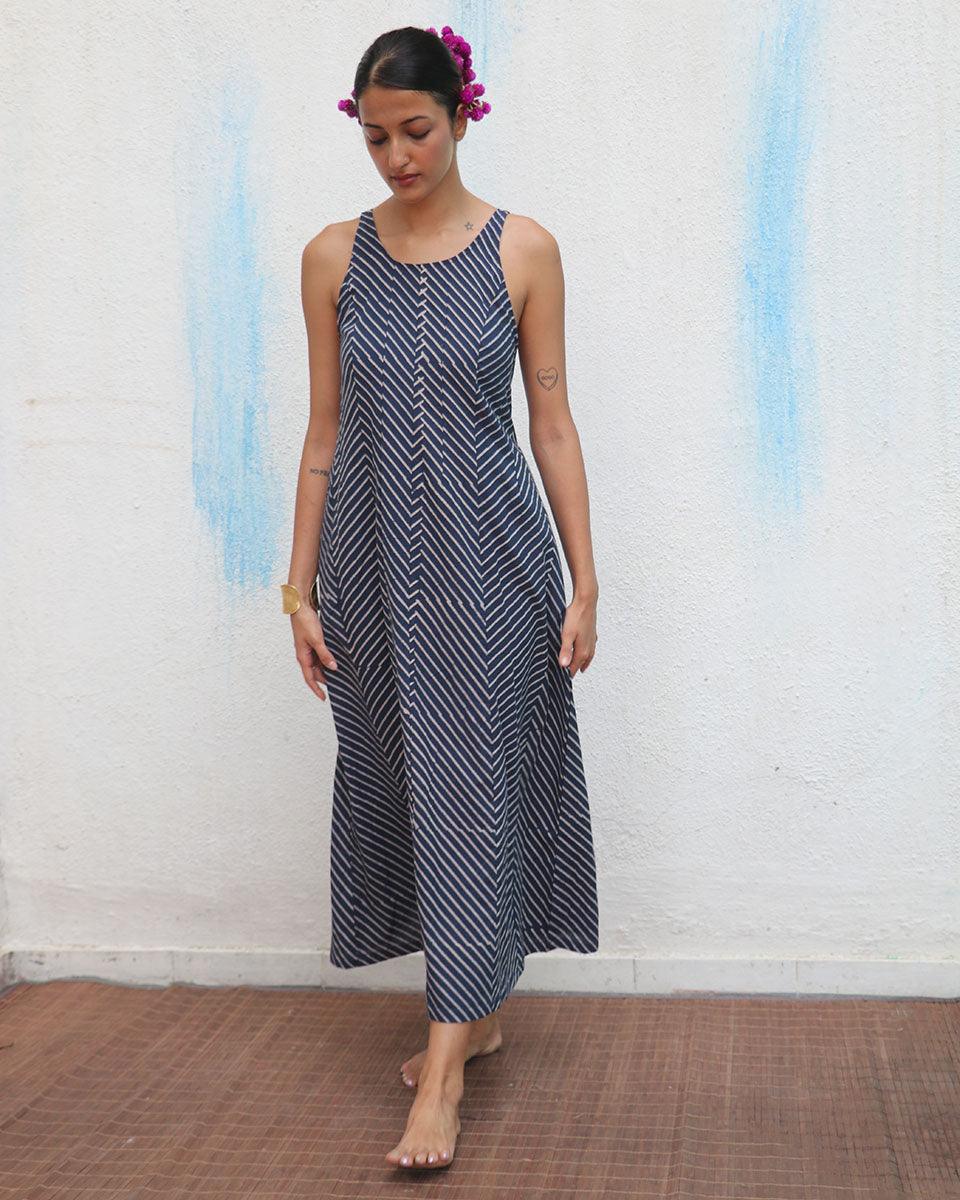 Aab-e-gul Blockprinted Cotton Dress - Flower Girl - Image 5