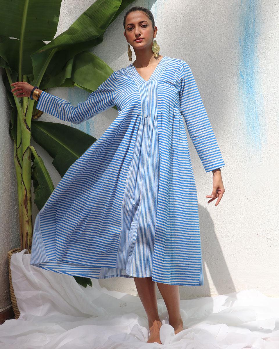 Amaris Handprinted Cotton Dress - WITC - Image 10