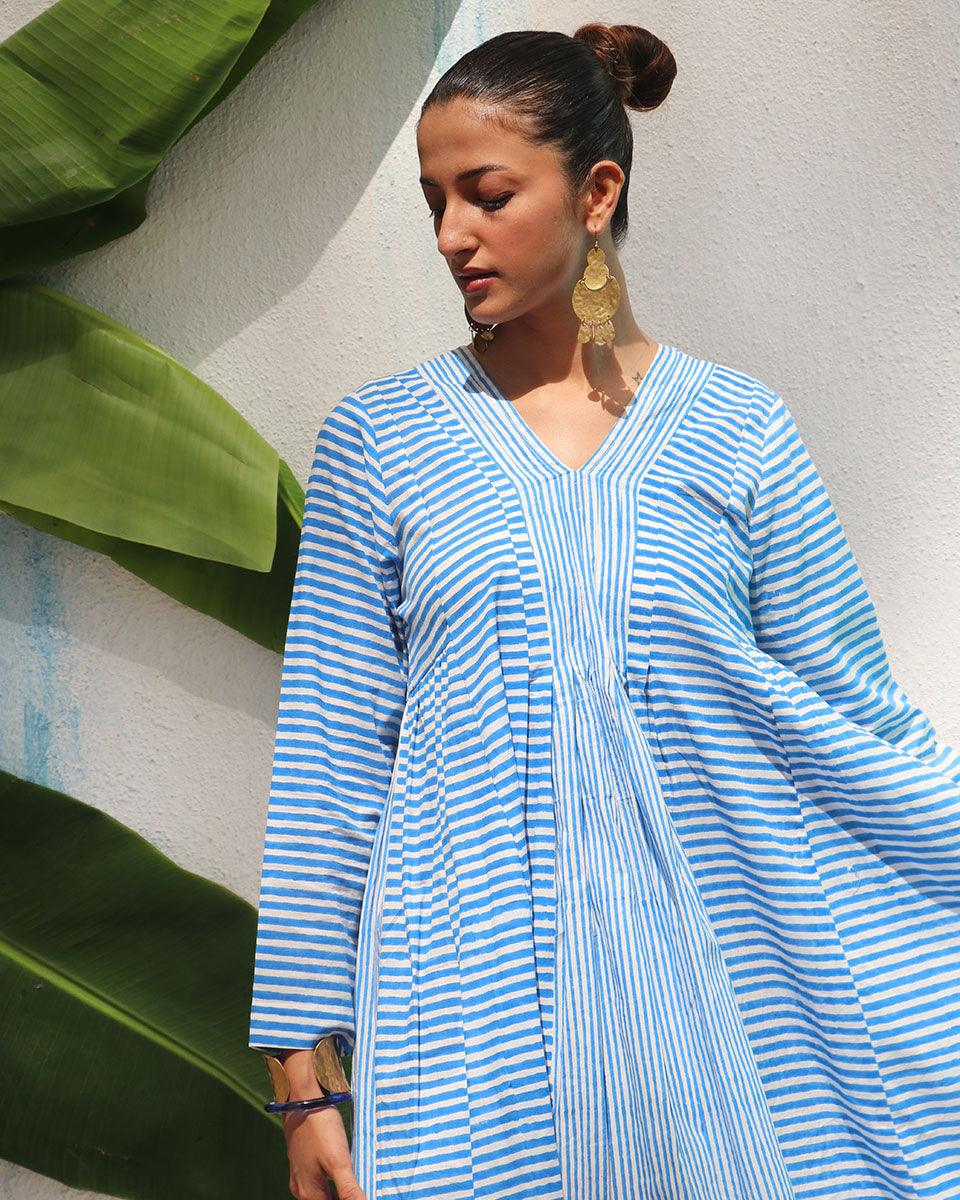 Amaris Handprinted Cotton Dress - WITC - Image 7