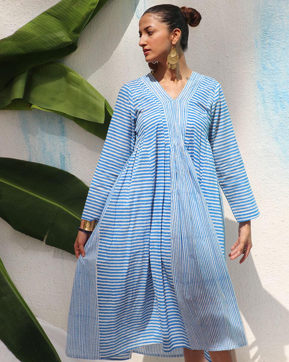 Amaris Handprinted Cotton Dress - WITC - Image 8