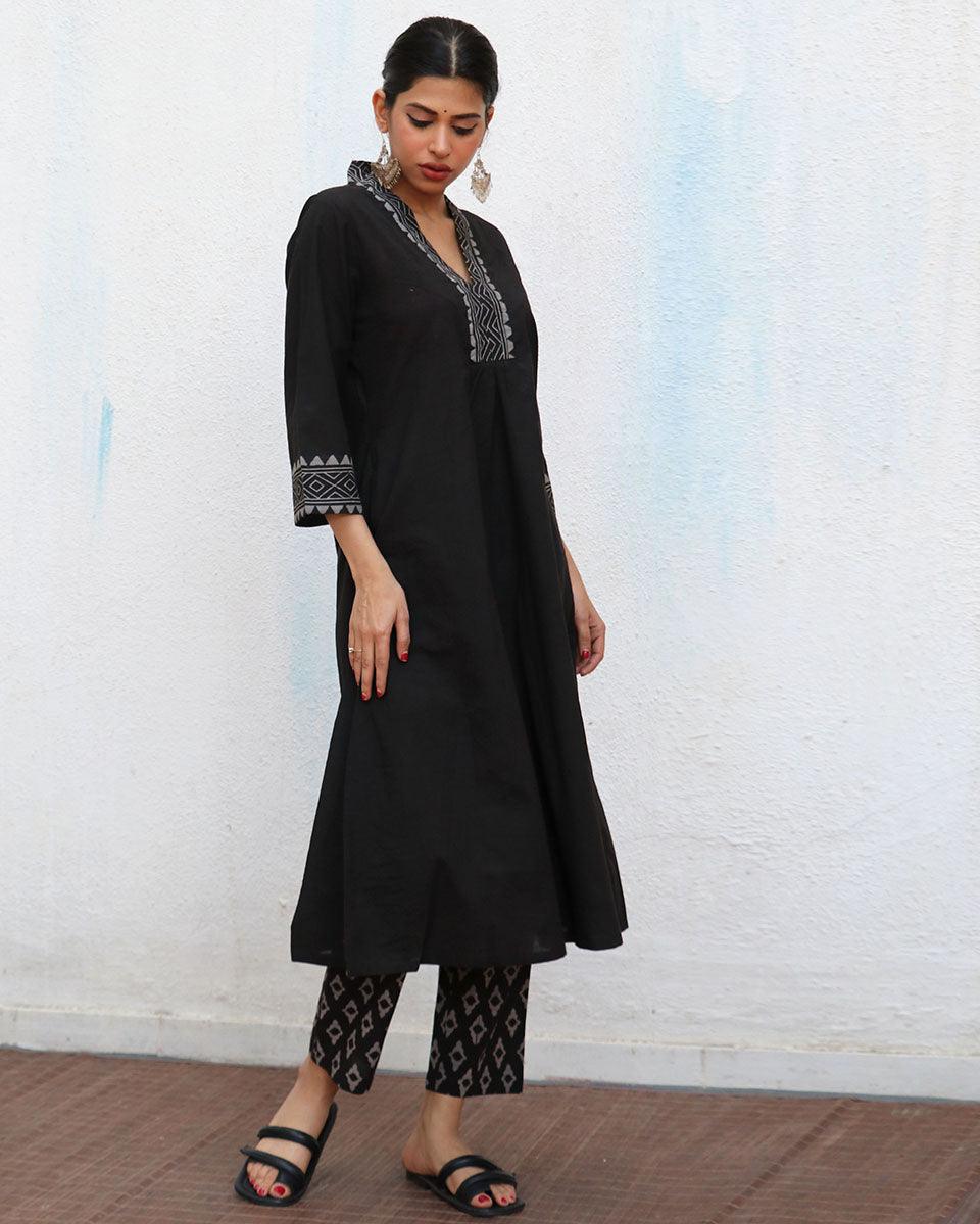 Annalise Blockprinted Cotton Kurta Set - NOMAD - Image 4