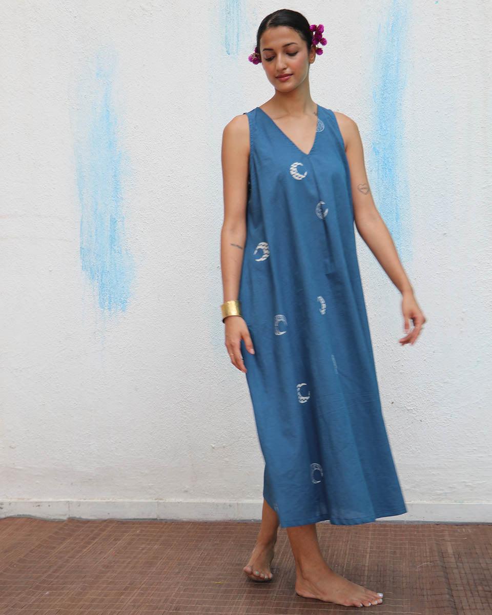 Aparajita Blockprinted Cotton Dress - Flower Girl - Image 6