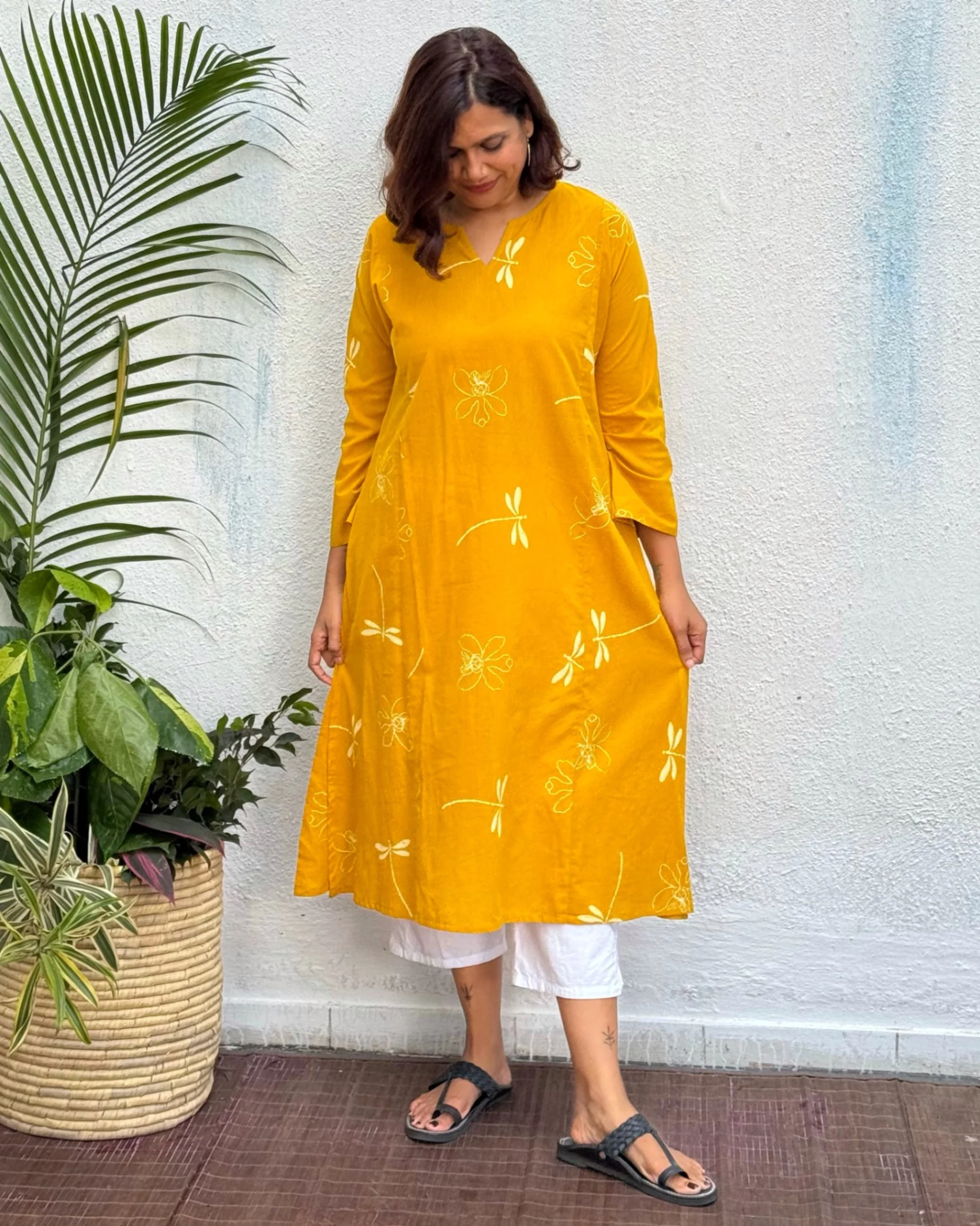 Aparna Block Printed Cotton Kurti - Image 5