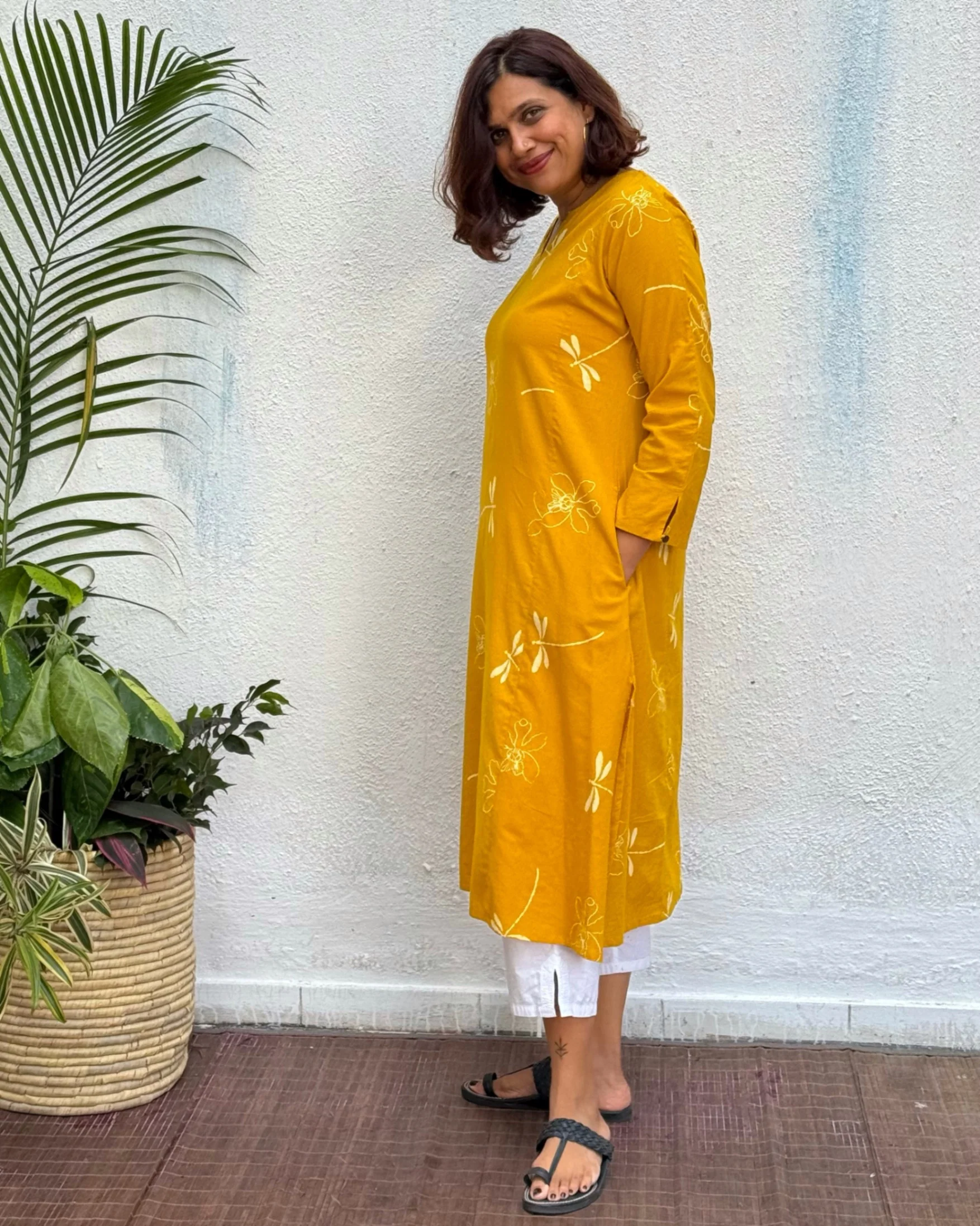 Aparna Block Printed Cotton Kurti - Image 7