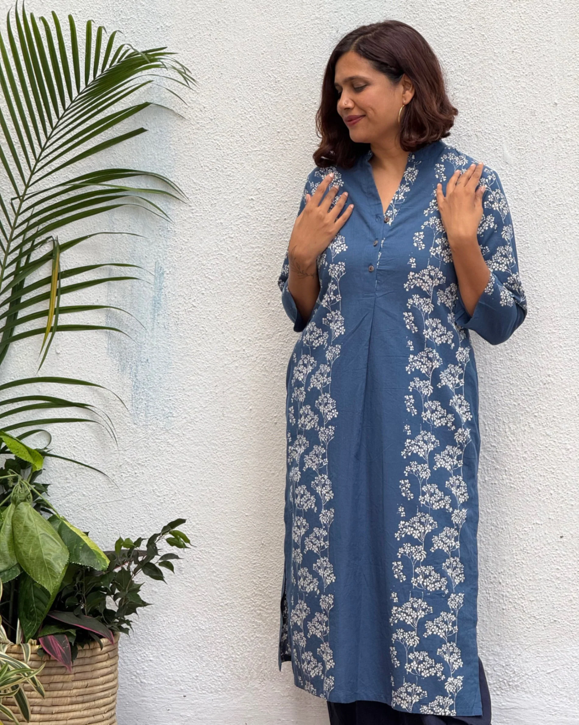 Ashalata Block Printed Cotton Kurti - Image 5