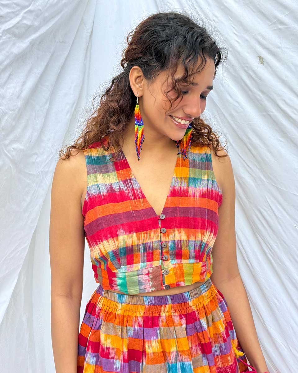 Basanti Gamcha Cotton Top - GMC - Image 4