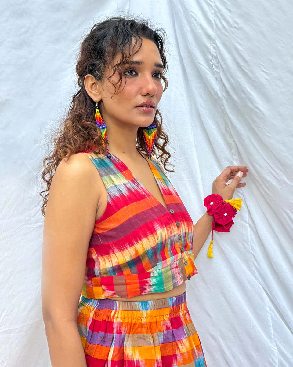 Basanti Gamcha Cotton Top - GMC - Image 5