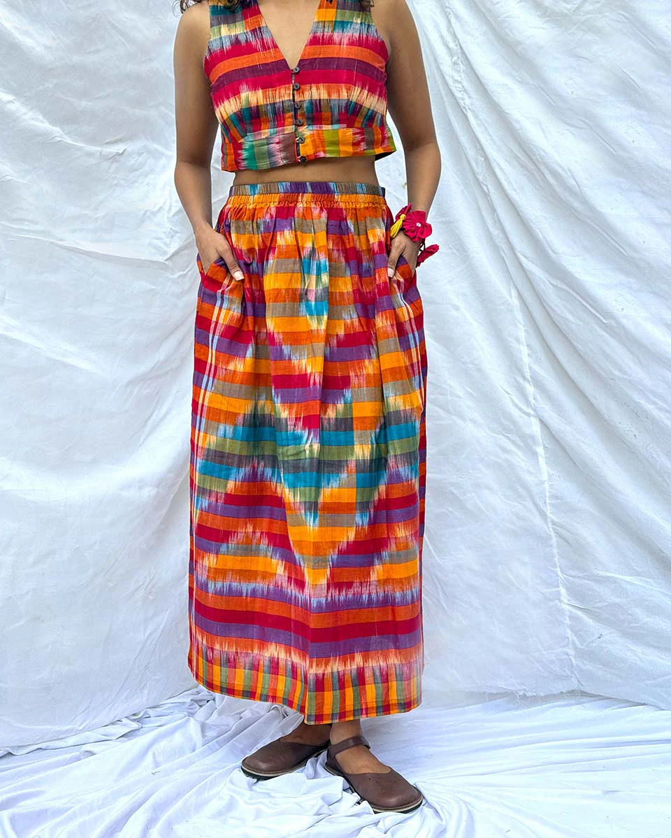 Bhanwar Gamcha Cotton Skirt - GMC - Image 4