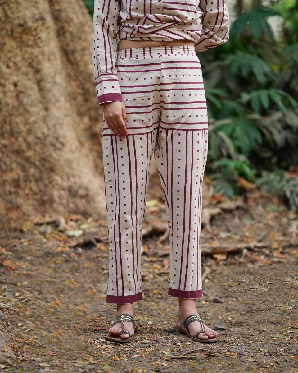 Bhanwar Si Tu Ivory Block Printed Cotton Kurta Set - WW - Image 8