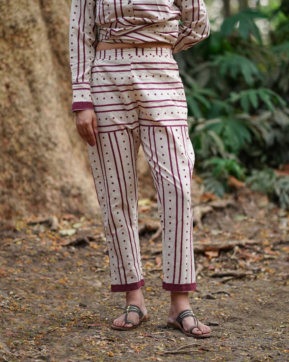 Bhanwar Si Tu Ivory Block Printed Cotton Kurta Set - WW - Image 9