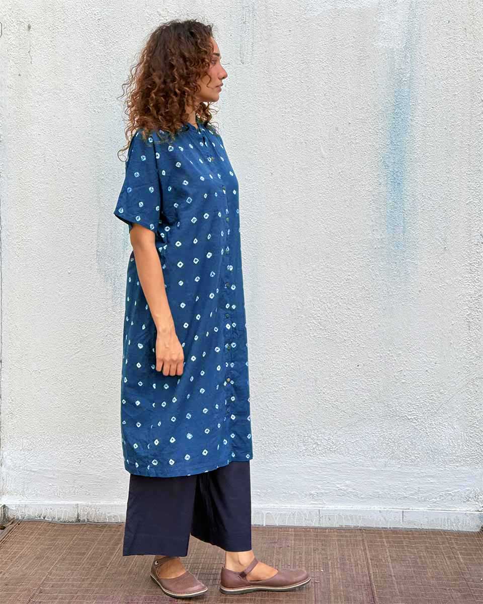 Breezy Belle Bandhej Cotton Kurti - Image 5
