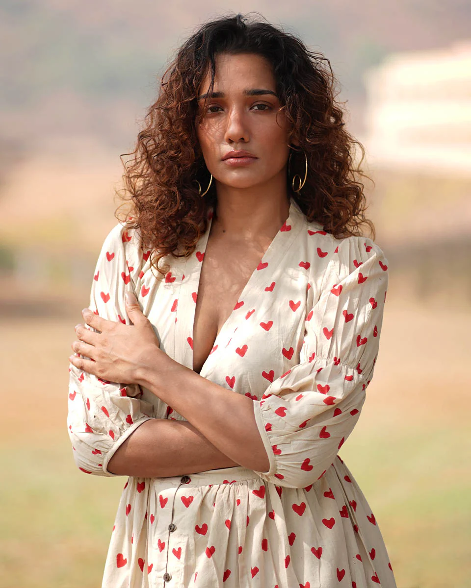 Dil Dariya Handblock Printed Cotton Dress - Image 9