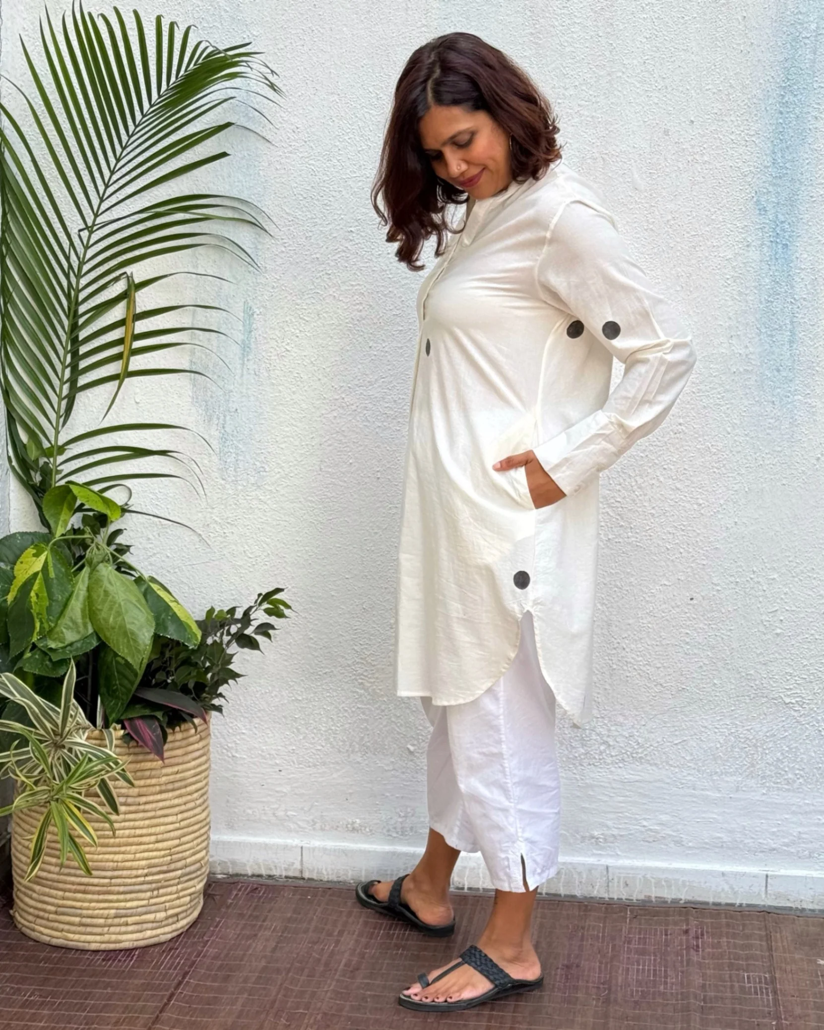 Dilafza Block Printed Cotton Kurti - Image 5