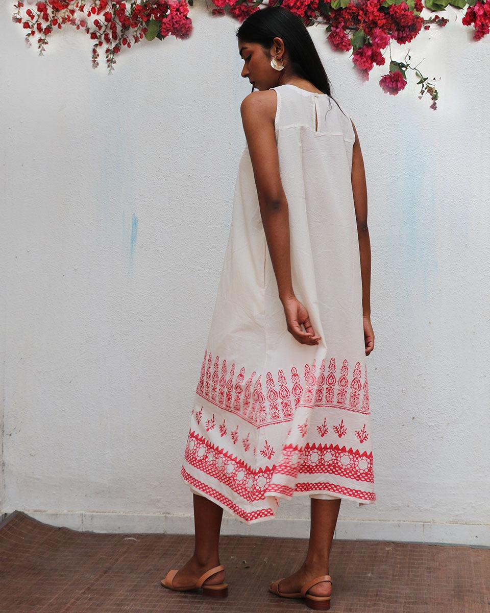 Faryat Block printed Cotton Dress - BGVL - Image 8