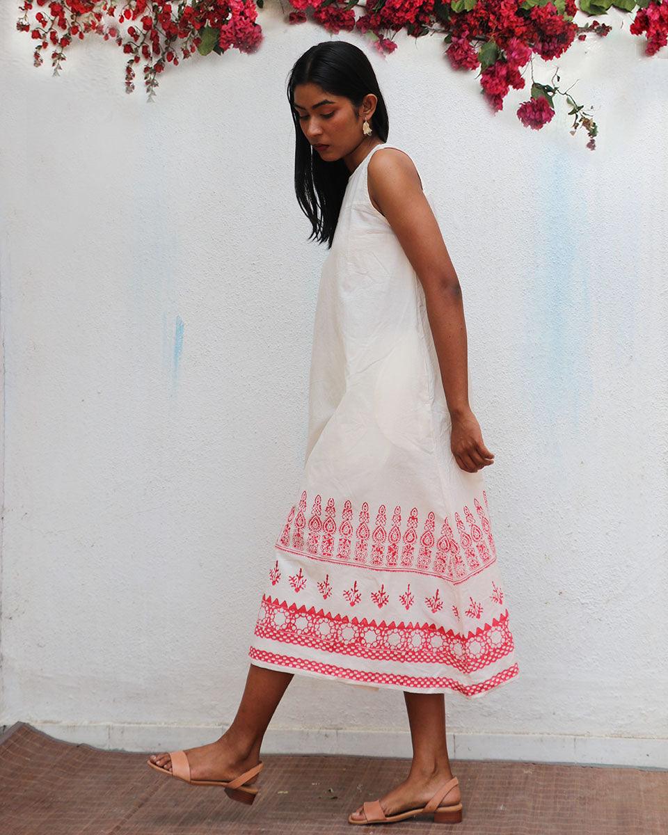 Faryat Block printed Cotton Dress - BGVL - Image 9