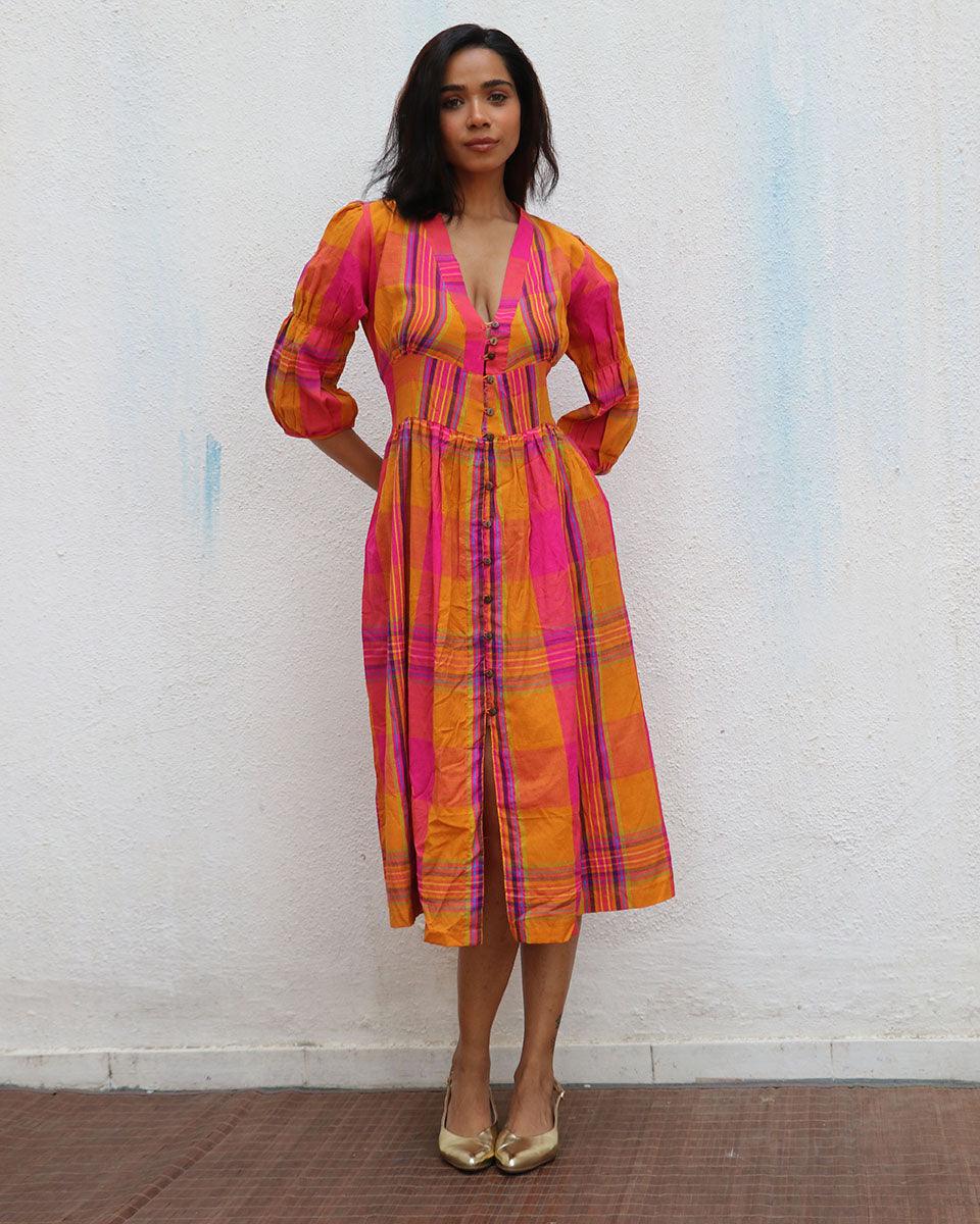 Florentine Handwoven Cotton Dress - Image 4