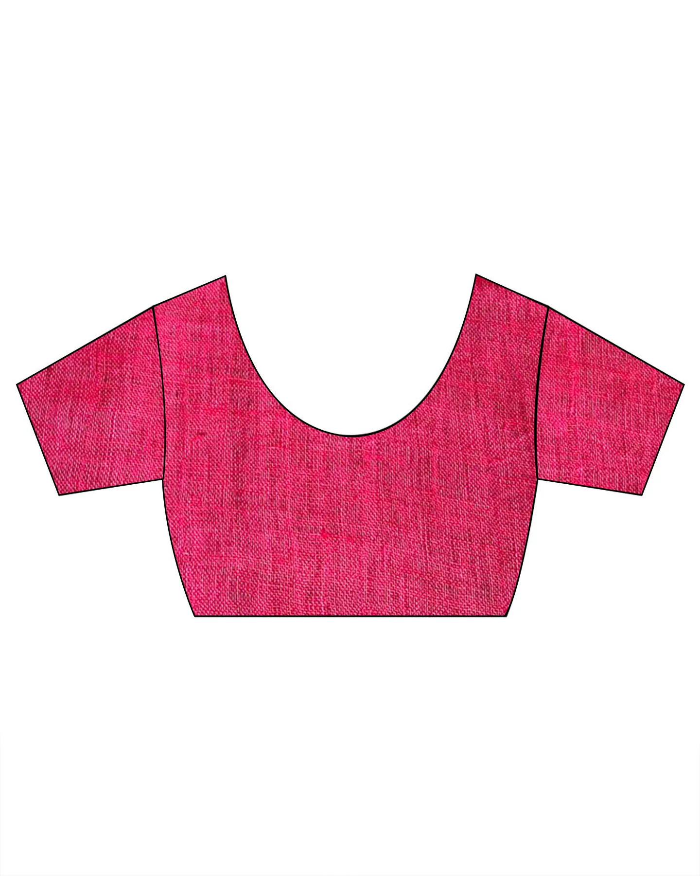 Glow On Red Handwoven Linen Saree - TARA - Image 13