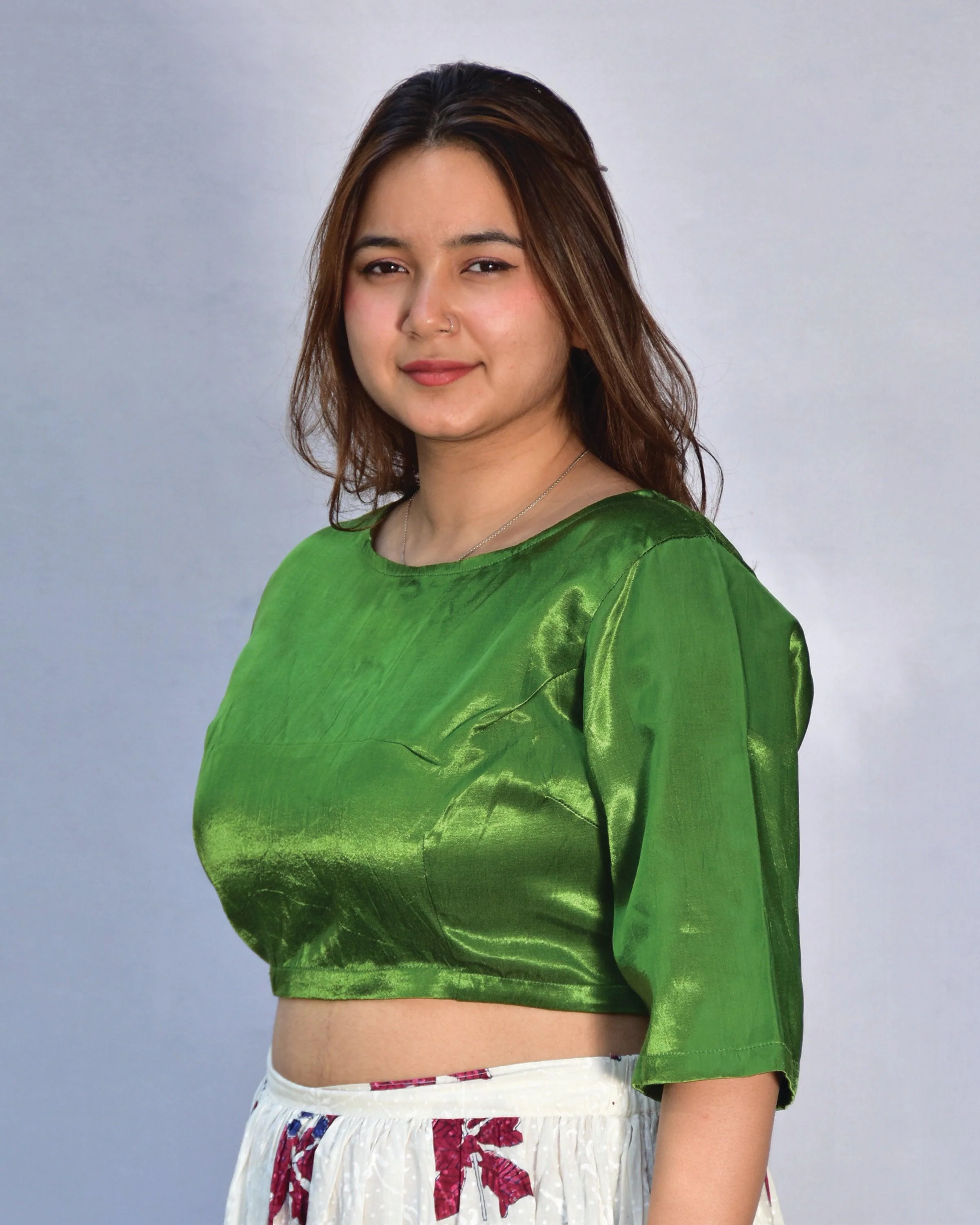 Grace Mashru Silk Blouse - Image 2