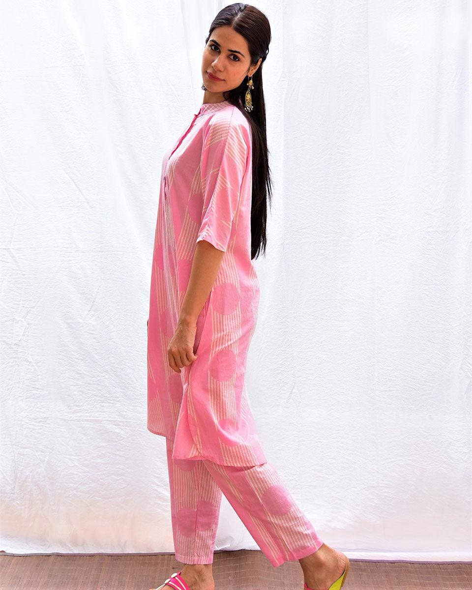 Gulistan Handblockprinted Cotton Kurta Set Of 2-Sor - Image 3