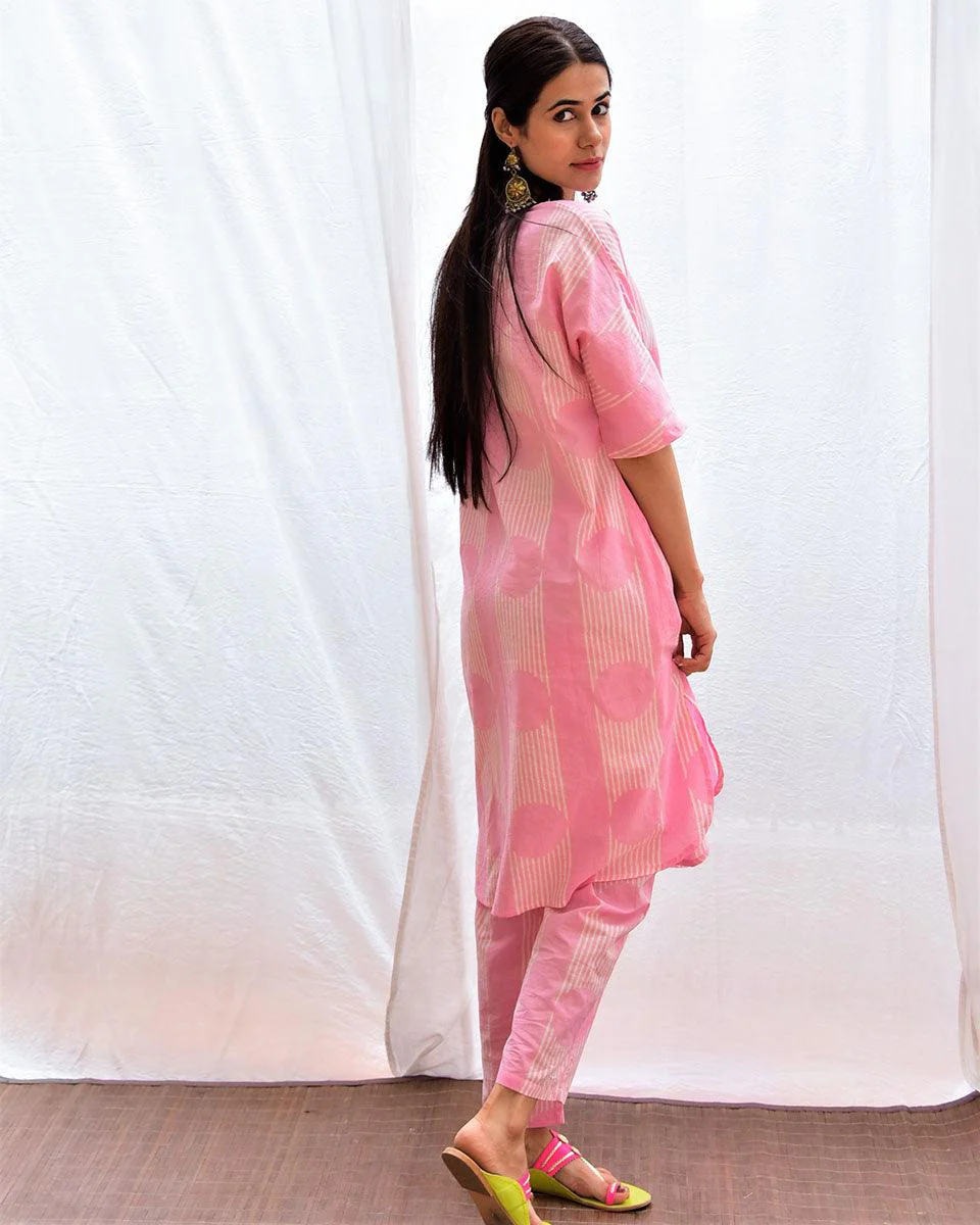 Gulistan Handblockprinted Cotton Kurta Set Of 2-Sor - Image 6