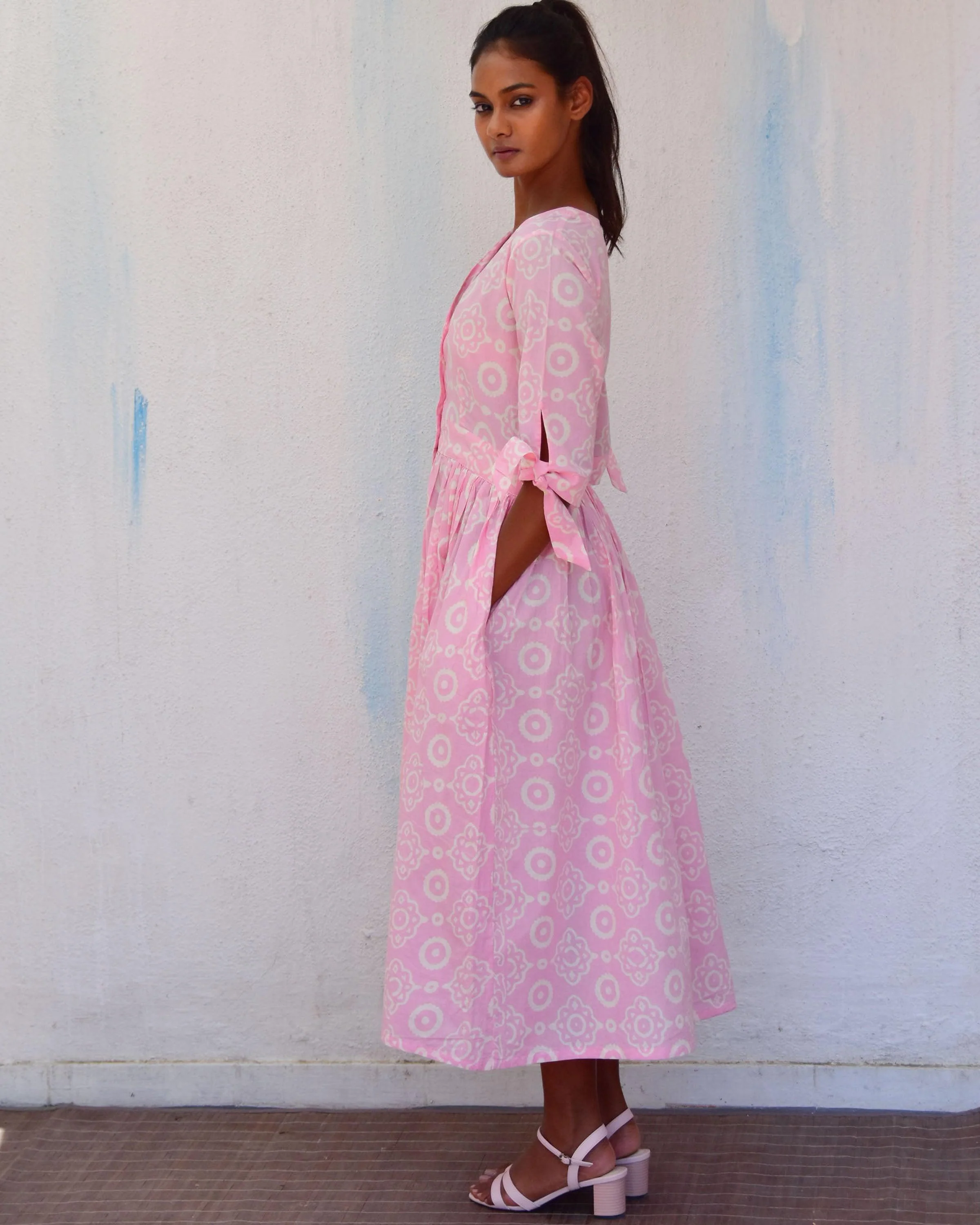 Gulpha Handblockprinted Cotton Dress-Sor - Image 4
