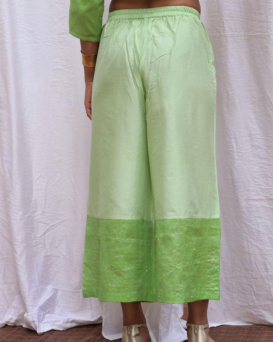 Harita Handwoven Cotton Zari Kurta Set - Zari - Image 13