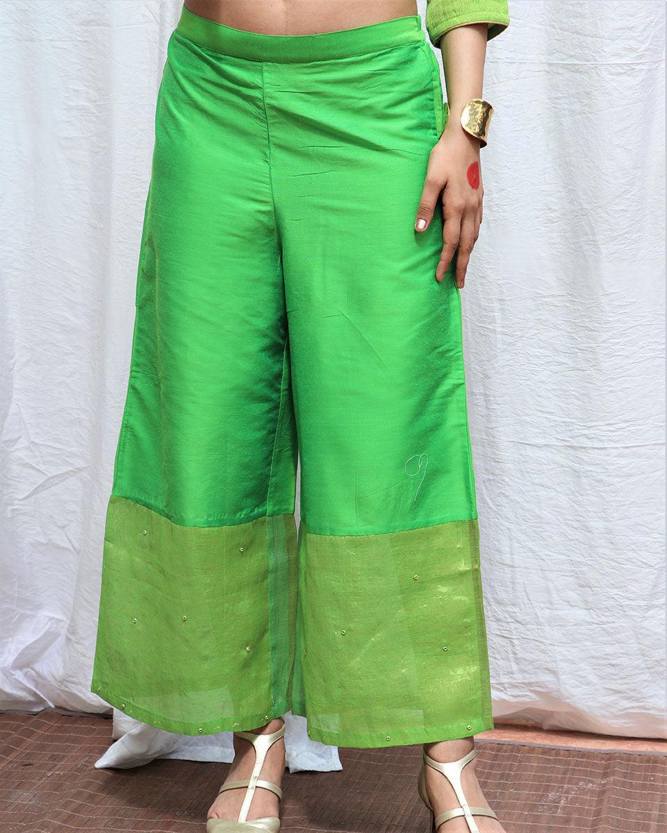 Heera Handwoven Cotton Zari Kurta Set - Zari - Image 11