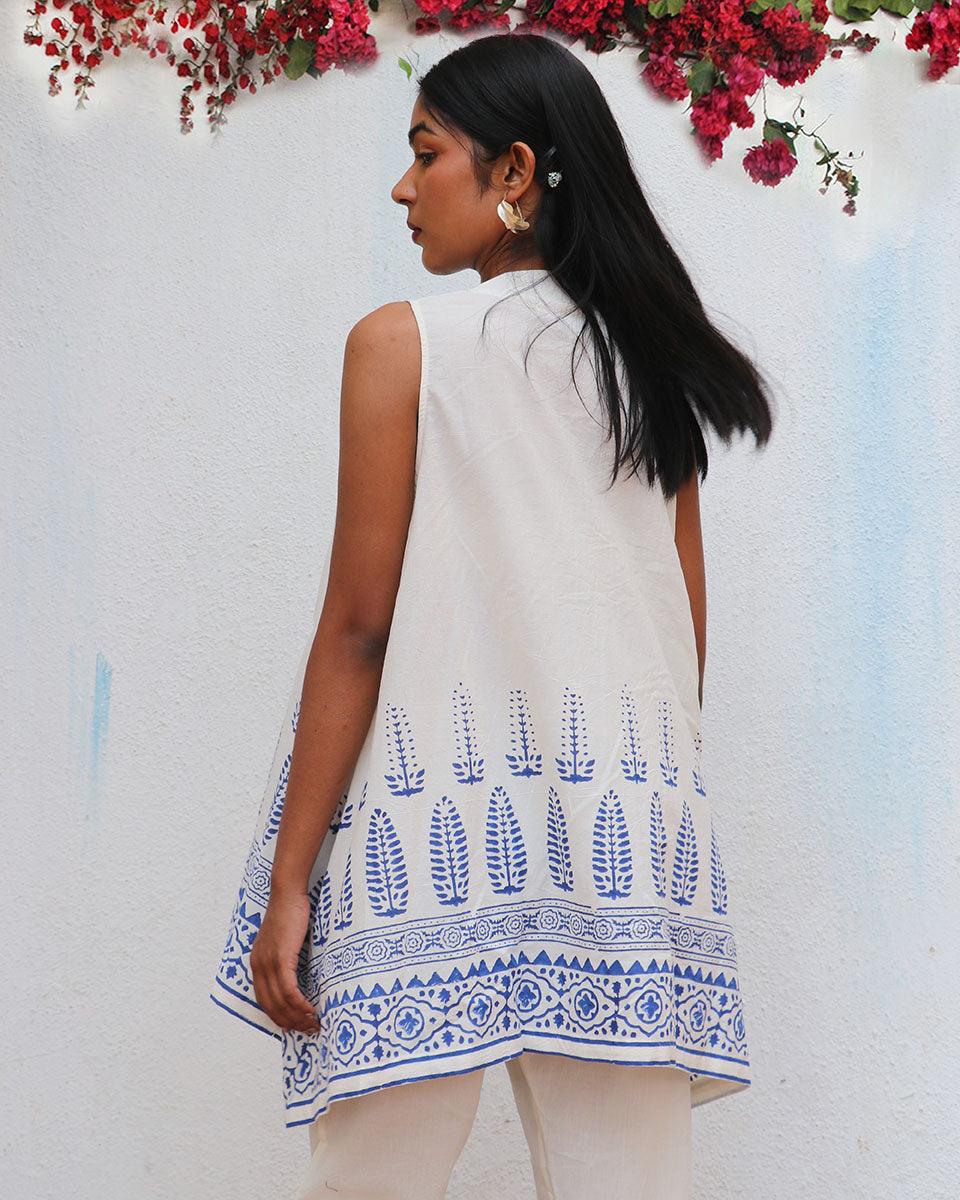 Helena Block printed Cotton Top - BGVL - Image 7