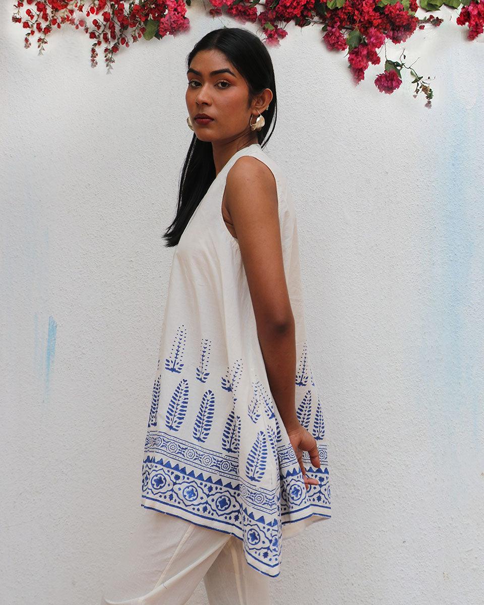 Helena Block printed Cotton Top - BGVL - Image 8