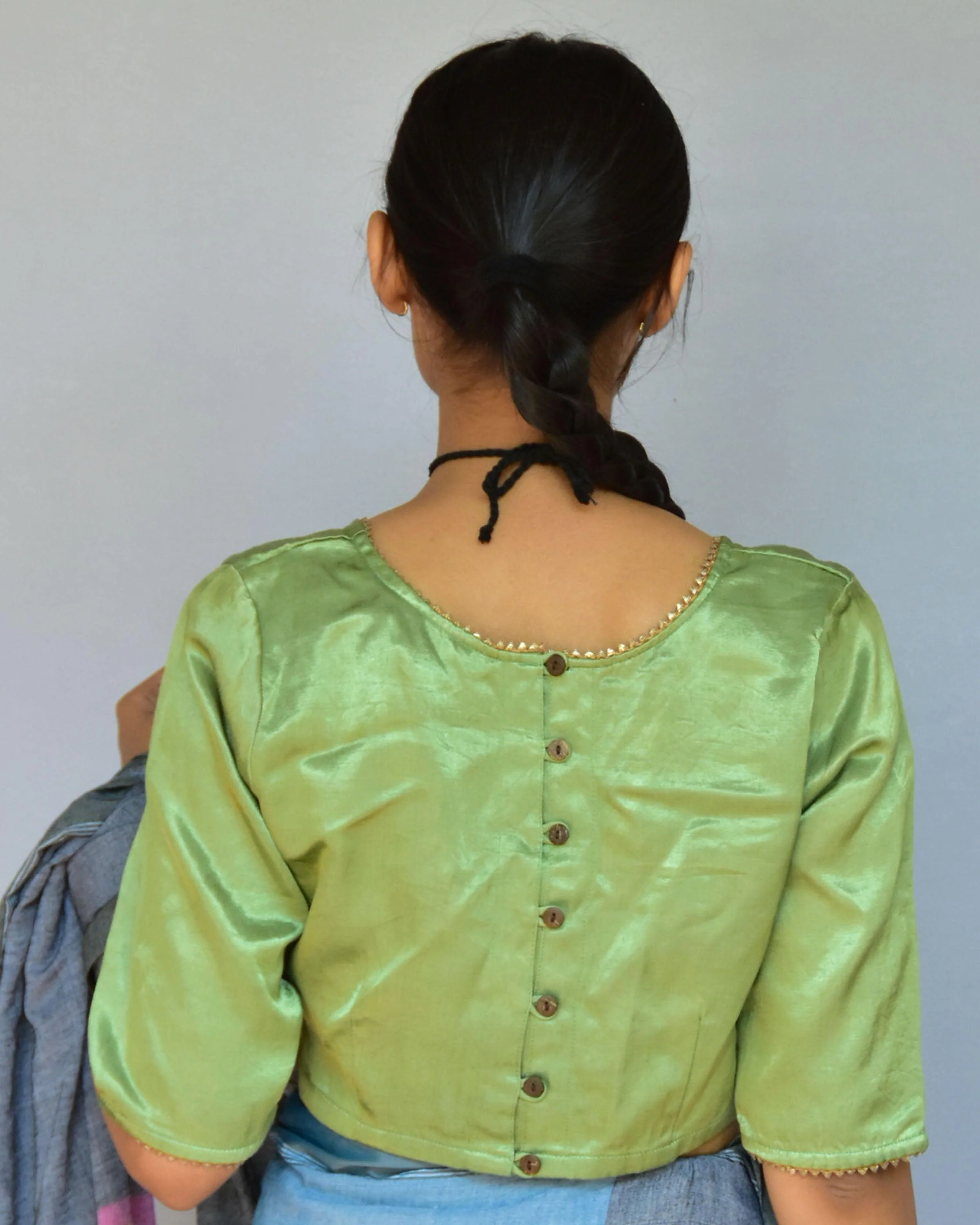 Hira Mashru Silk Blouse - Roshni - Image 5