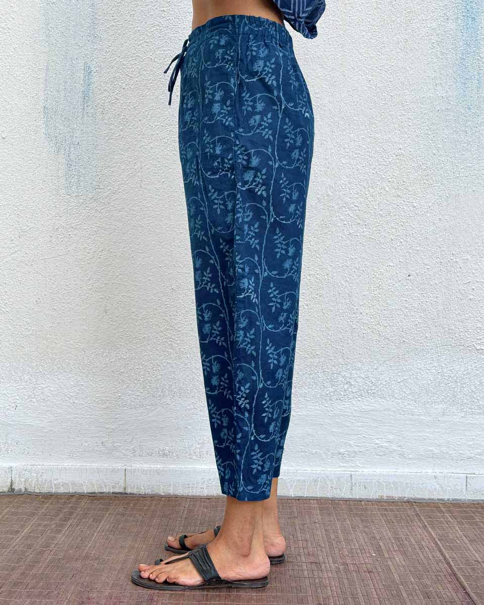 Honeyberry Blockprinted Cotton Pant - Image 4