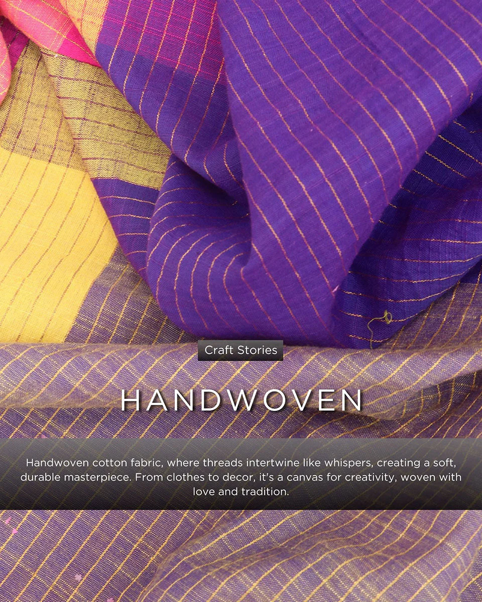 Indradhanush Handwoven Cotton Dress - RC - Image 3