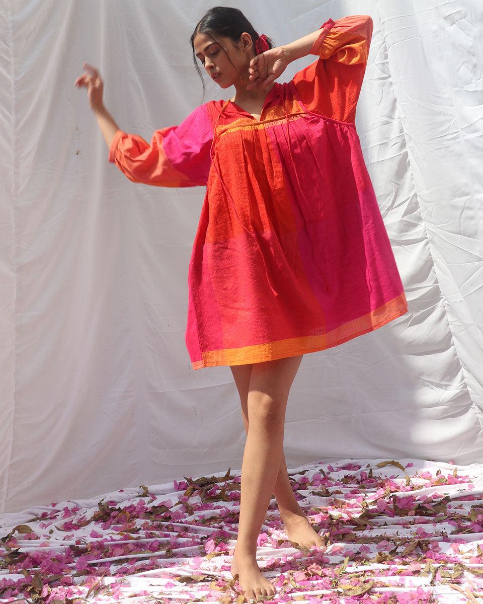 Iridian Handwoven Cotton Dress - RC - Image 4