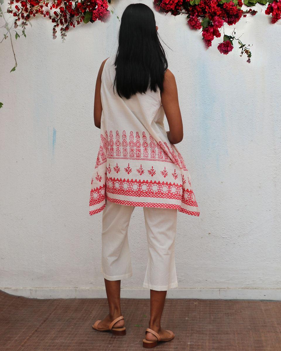 Juno Blockprinted Cotton Top - BGVL - Image 8