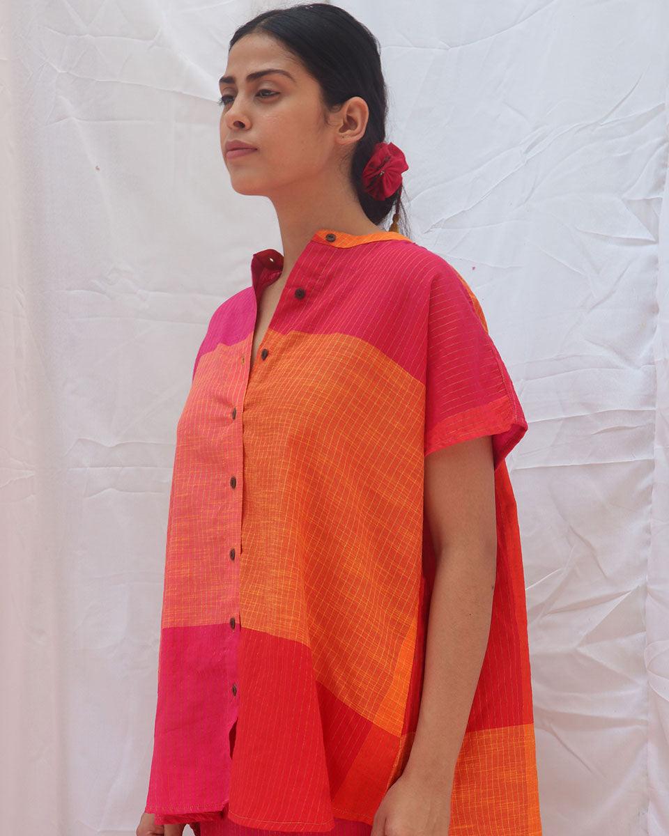 Kaleidoscope Handwoven Cotton Top - RC - Image 4