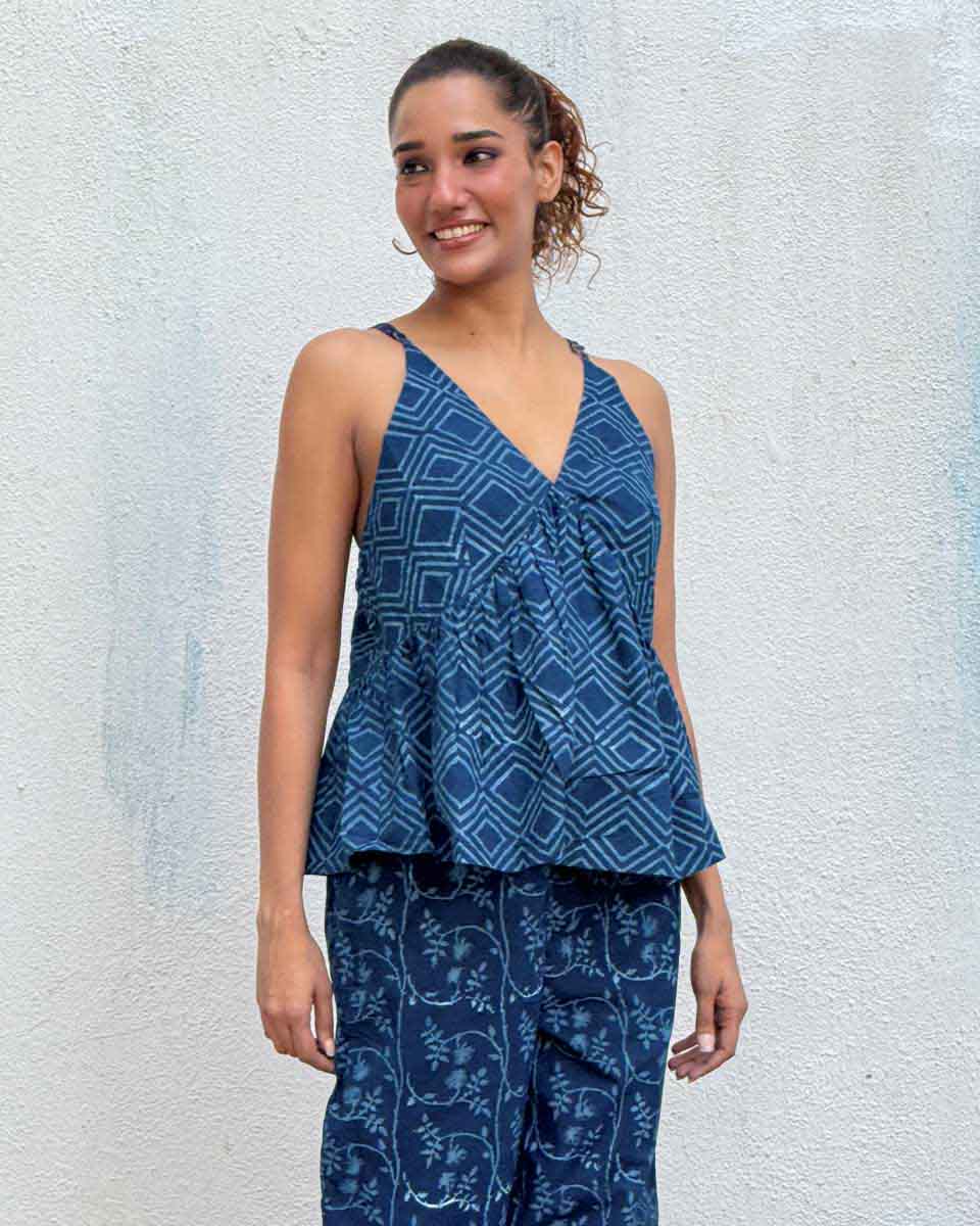 Kastoree Block printed Cotton Top - Image 3