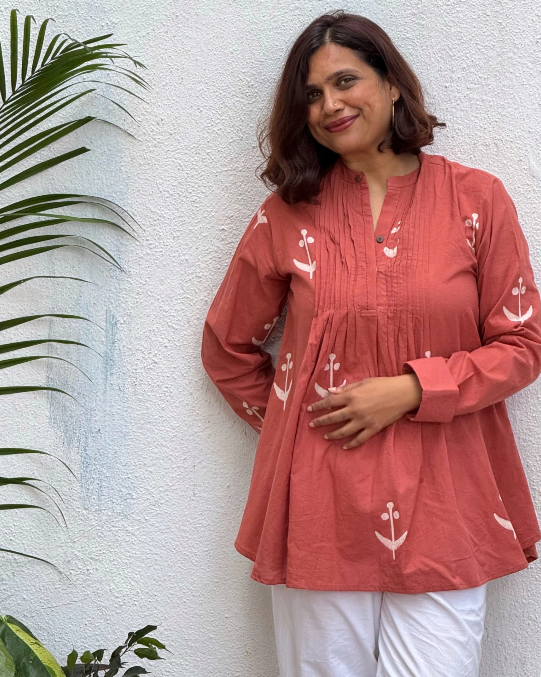 Khushnuma Block Printed Cotton Kurti - Image 2