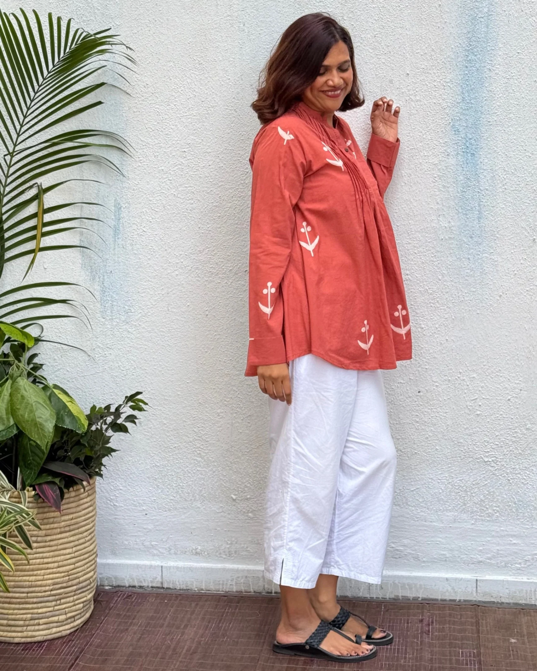 Khushnuma Block Printed Cotton Kurti - Image 4