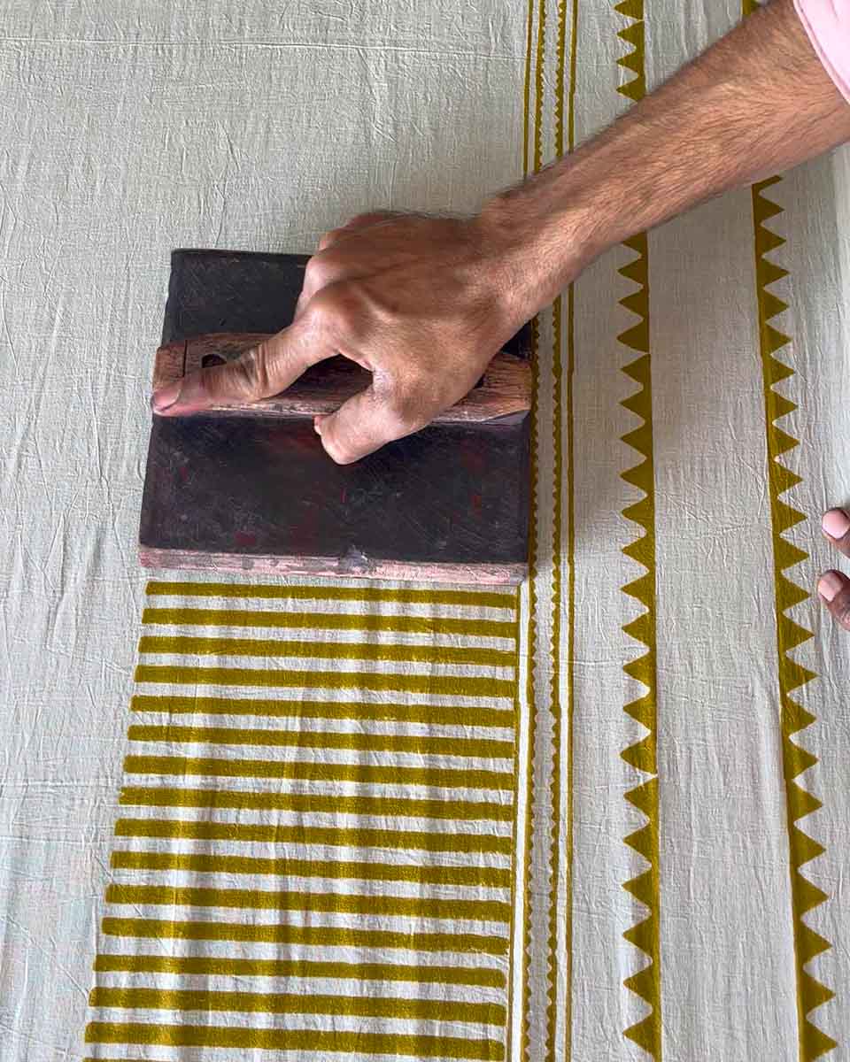 Koyal Si Tu Ivory Block Printed Cotton Kurta Set- WW - Image 4