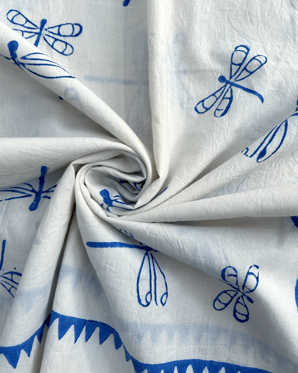 Litha Blockprinted Cotton Shirt - BGVL - Image 2