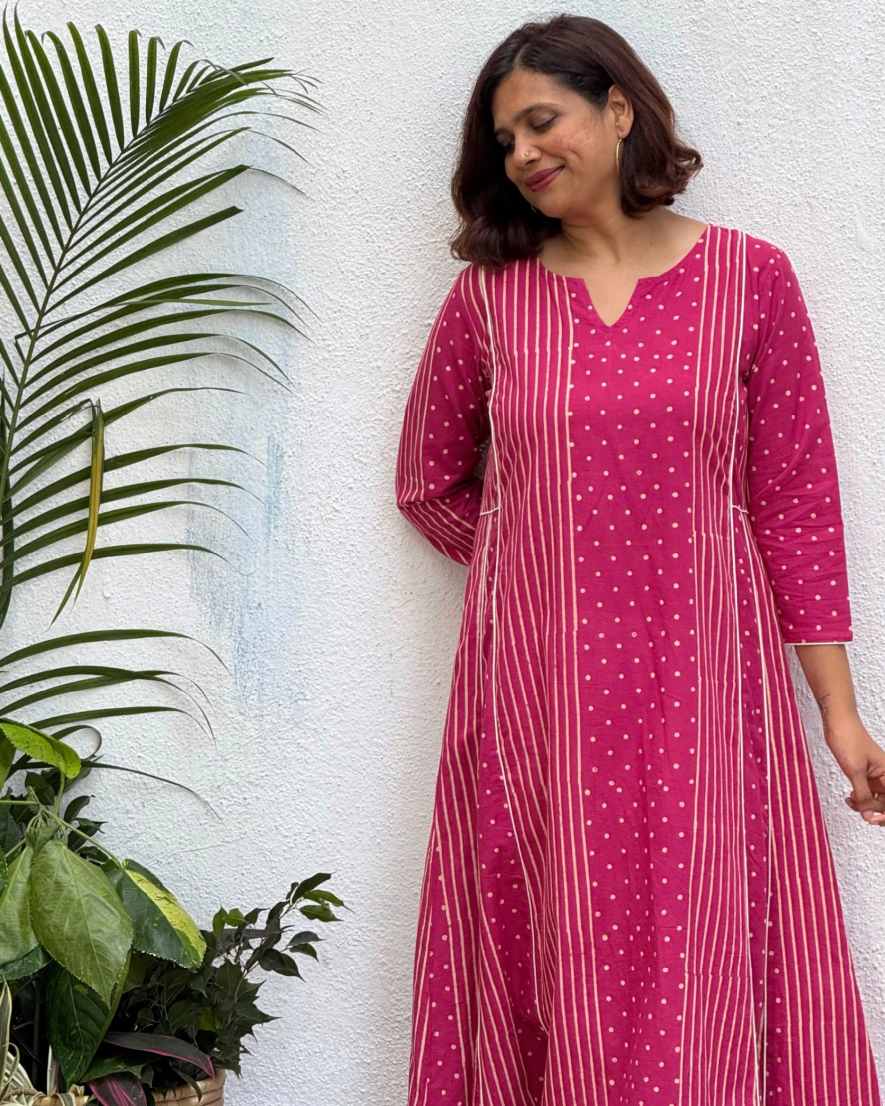 Madhabi Block Printed Cotton Kurti - Image 7