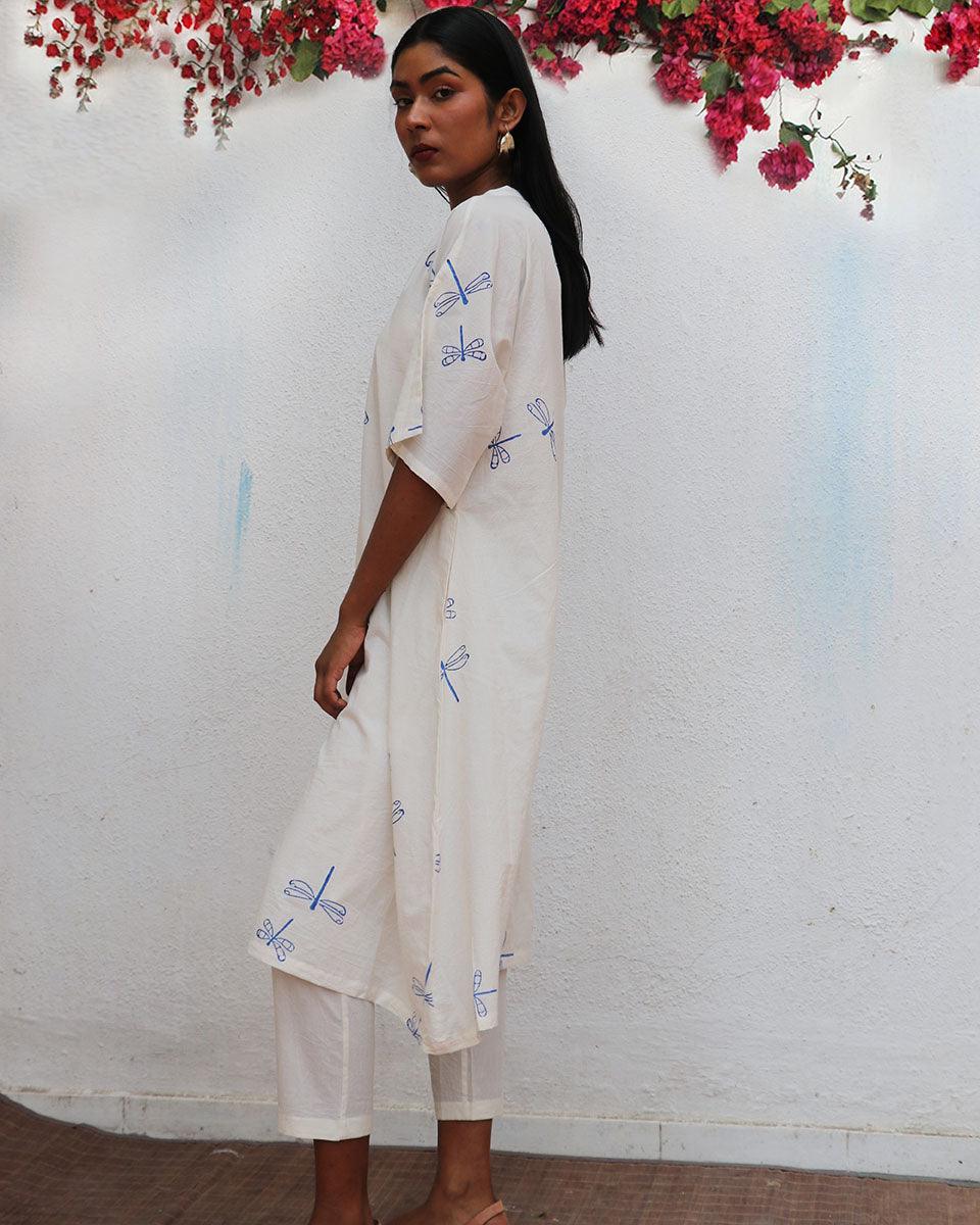 Mariposa Blockprinted Cotton Kurta Set - BGVL - Image 7