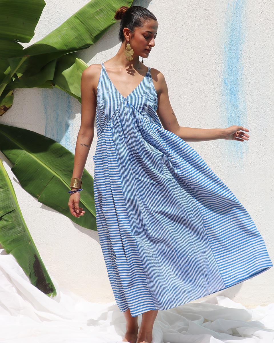 Megha Block printed Cotton Dress - WITC