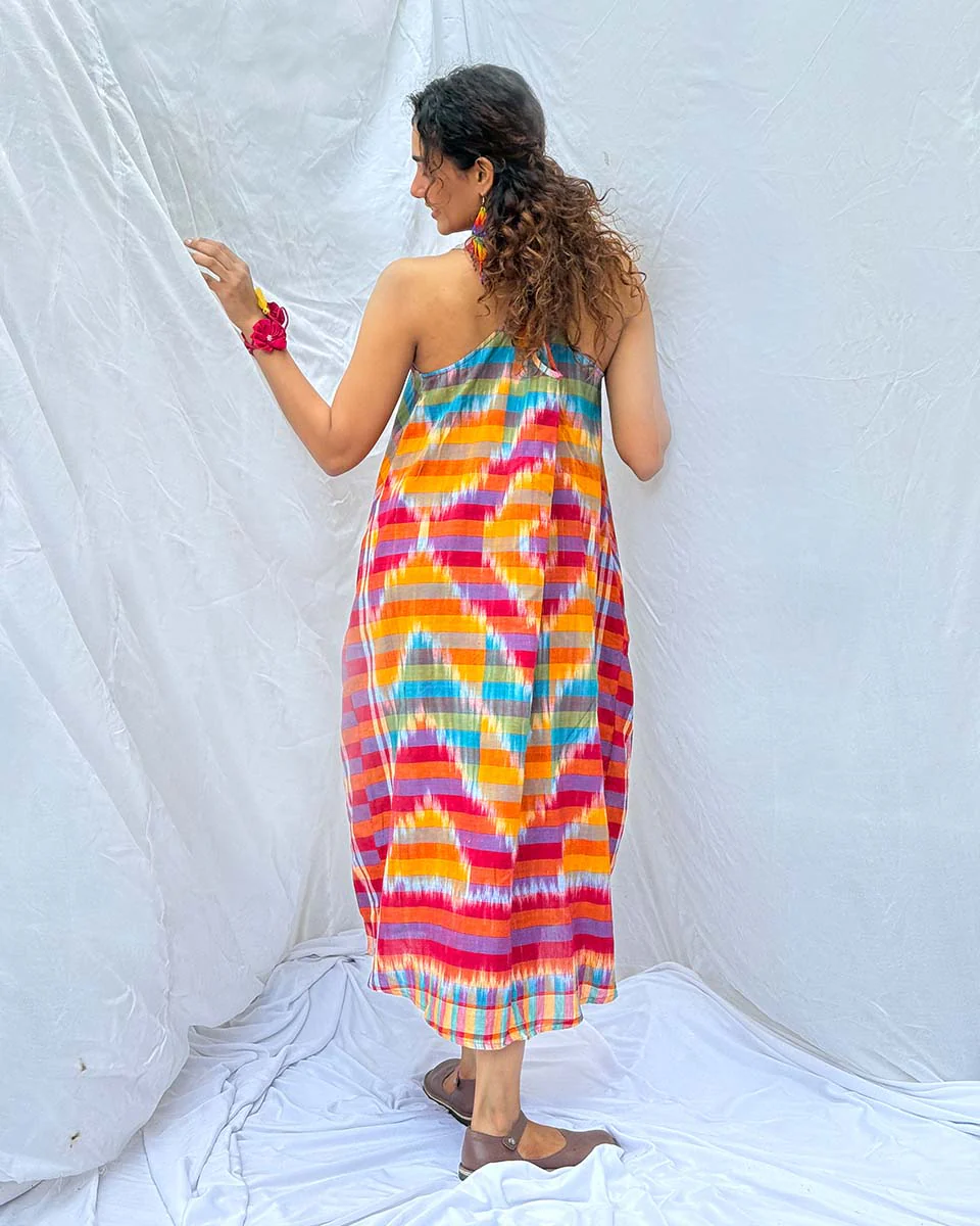 Meghmallar Gamcha Cotton Dress - GMC - Image 5