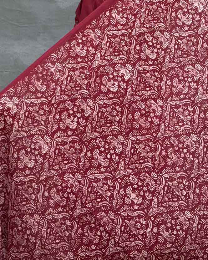 Melody of Meadows Blockprinted Cotton Dupatta - Image 5