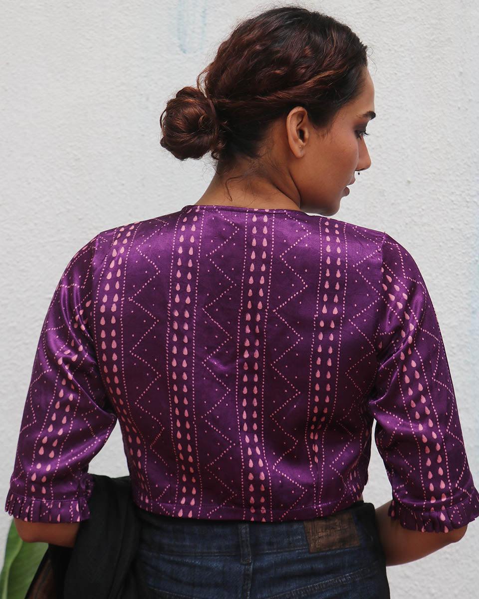 Miraaj Mashru Silk Blouse - Image 5