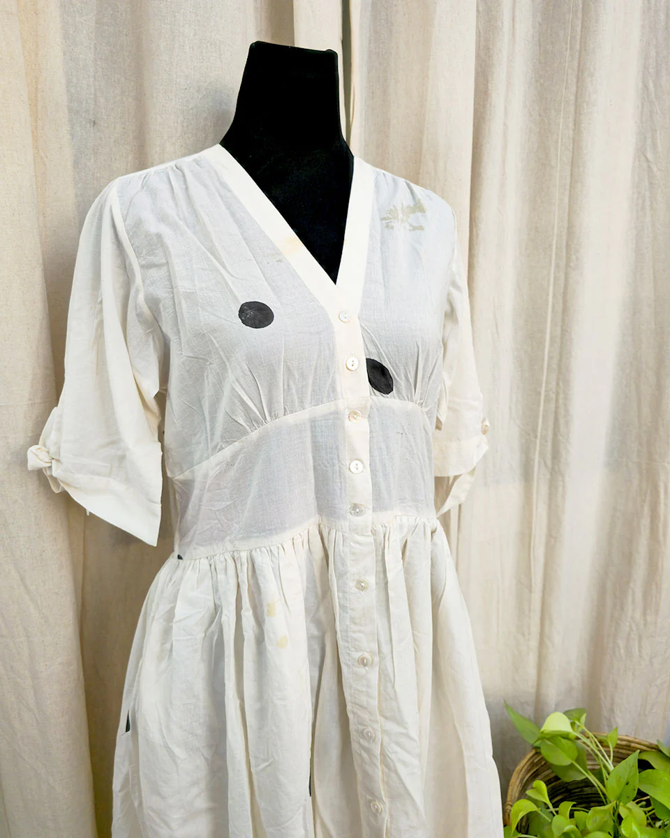 Aaliyah White Cotton Dress - Love Despite - Image 2