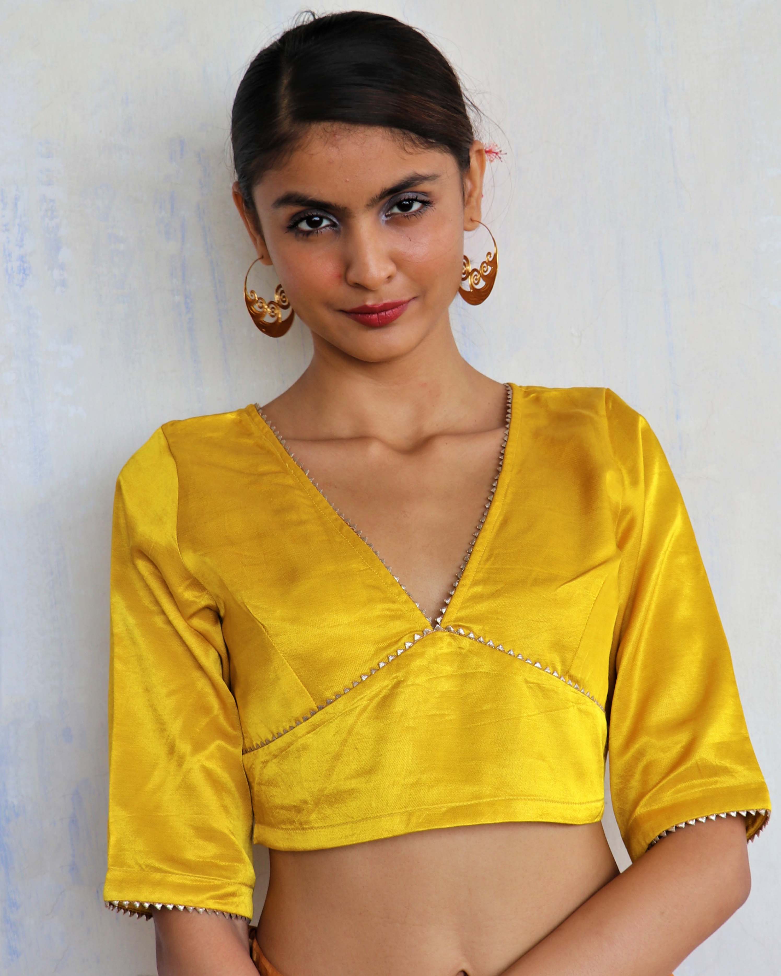 Mudita Mashru Silk Blouse- Roshni - Image 3