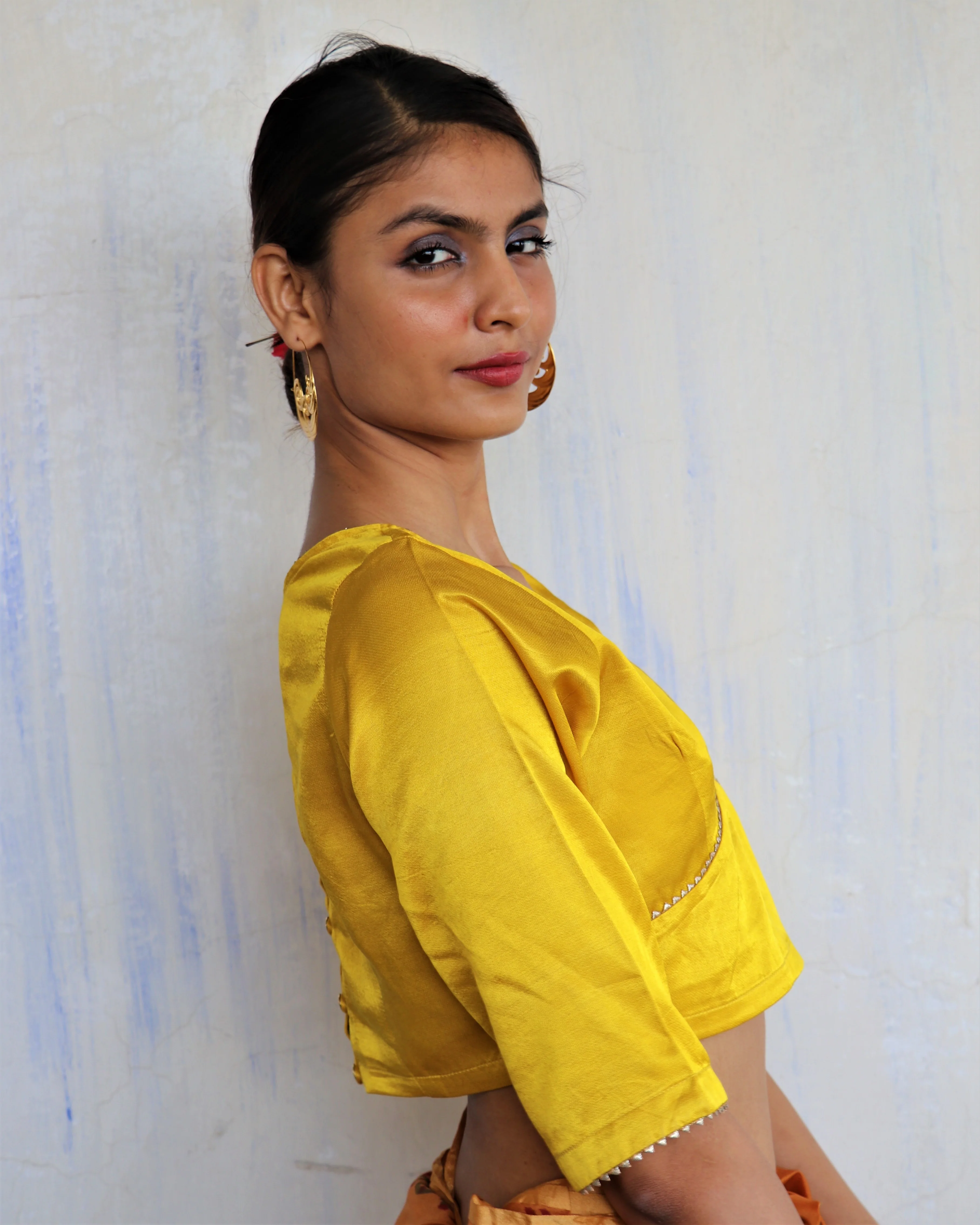 Mudita Mashru Silk Blouse- Roshni - Image 4
